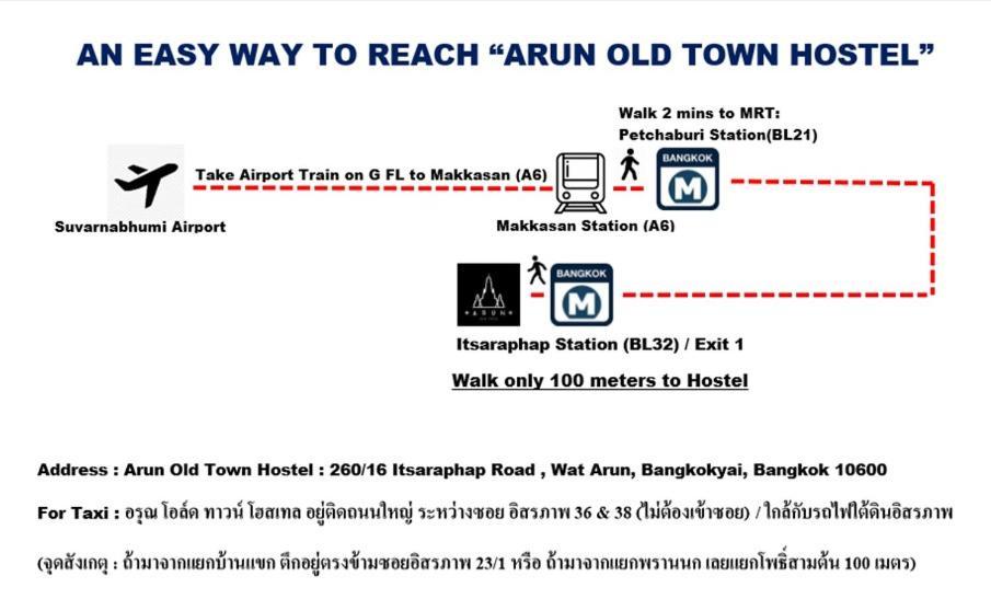 Arun Old Town Hostel Bangkok Exterior photo